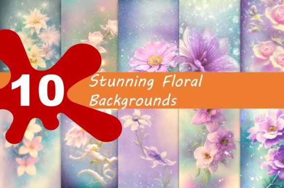 Download Stunning Floral Backgrounds Set - Floral backgrounds Collection