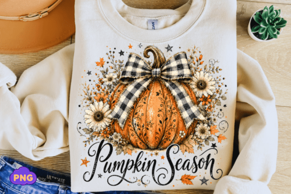Download Pumpkin Season Png, Fall Floral Pumpkin - Premium Resources